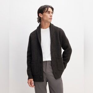 Everlane Felted Merino Wool Shawl Cardigan